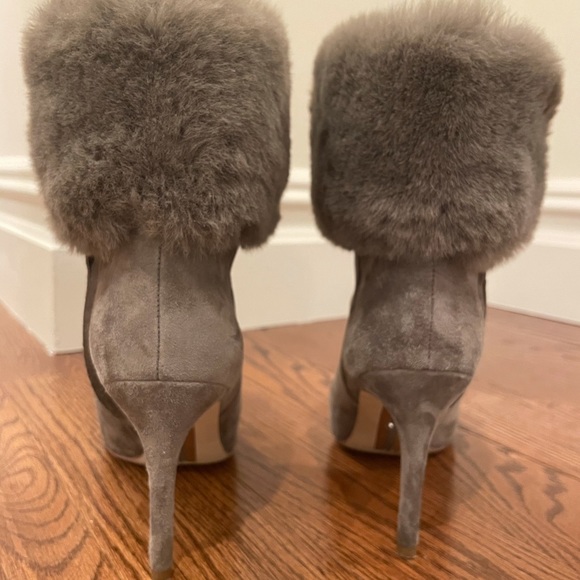 Sam Edelman Gray Suede Oleana Booties - Picture 3 of 5